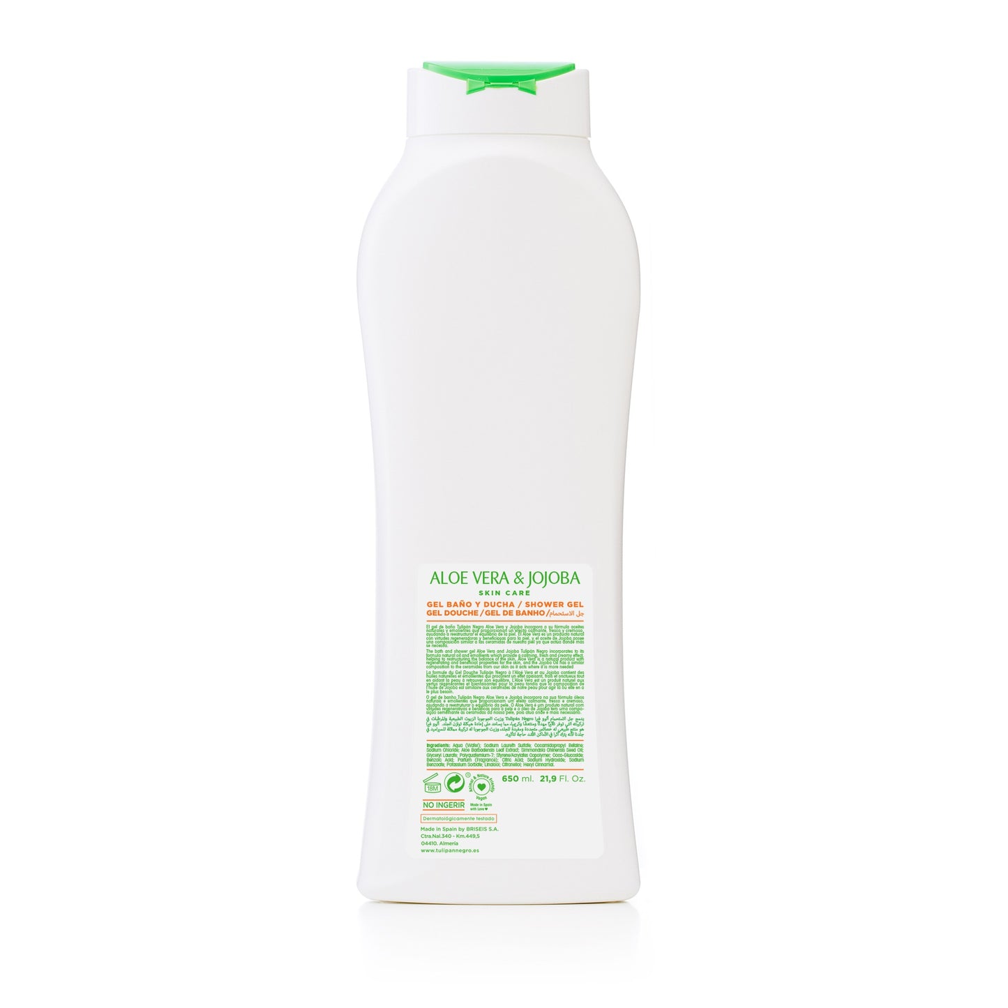 TULIPAN NEGRO GEL DUS ALOE VERA Y JOJOBA 650 ML