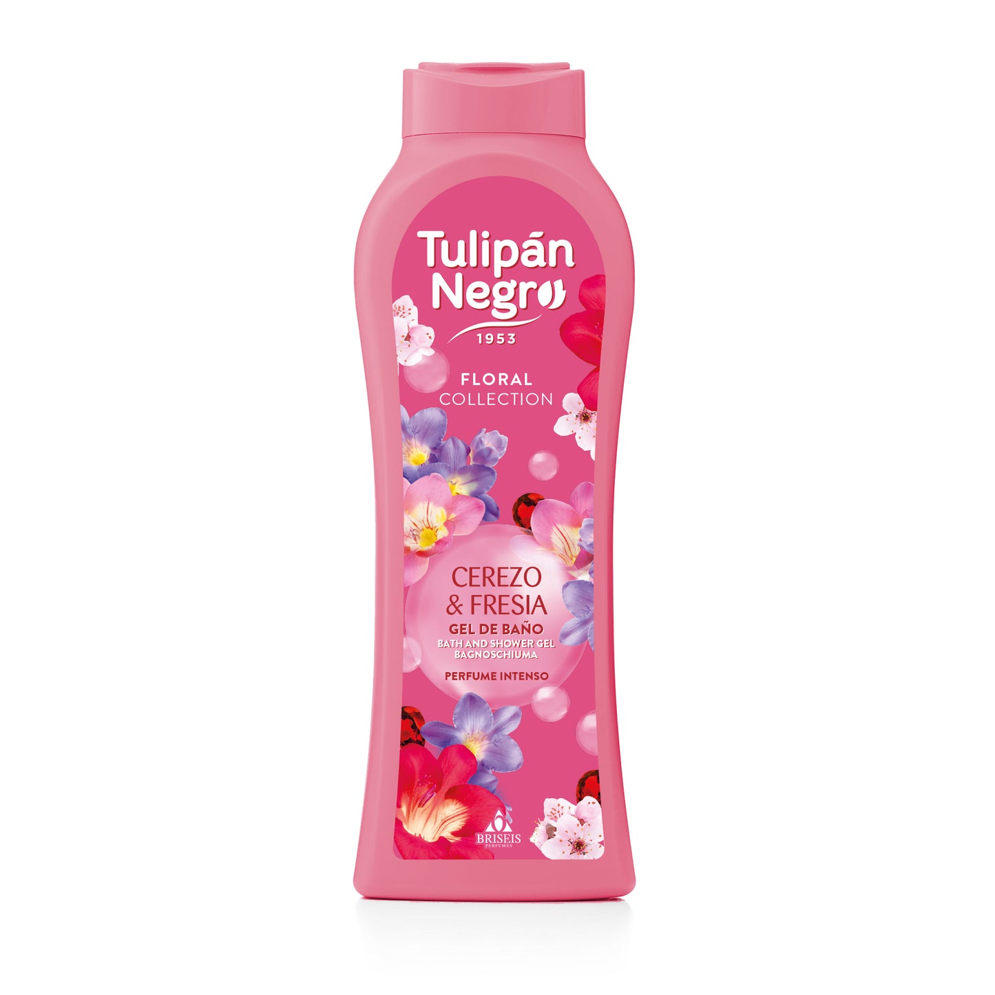 TULIPAN NEGRO GEL DUS FRESA Y CEREZA 650 ML