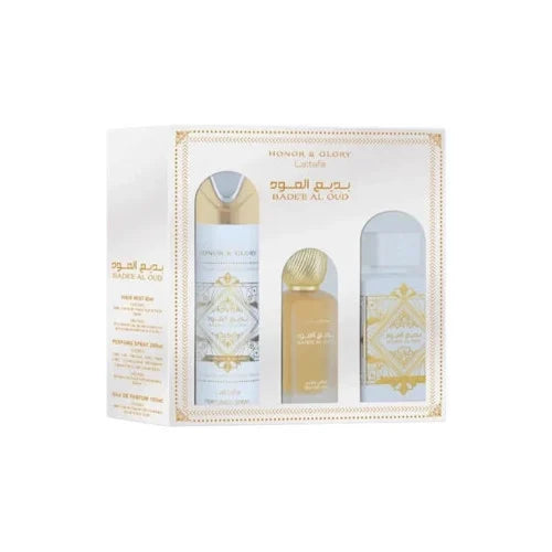 Bade'e Al Oud Honor and Glory Eau de Parfum 100ml + Deodorant Spray 200ml + Hair Mist 50ml