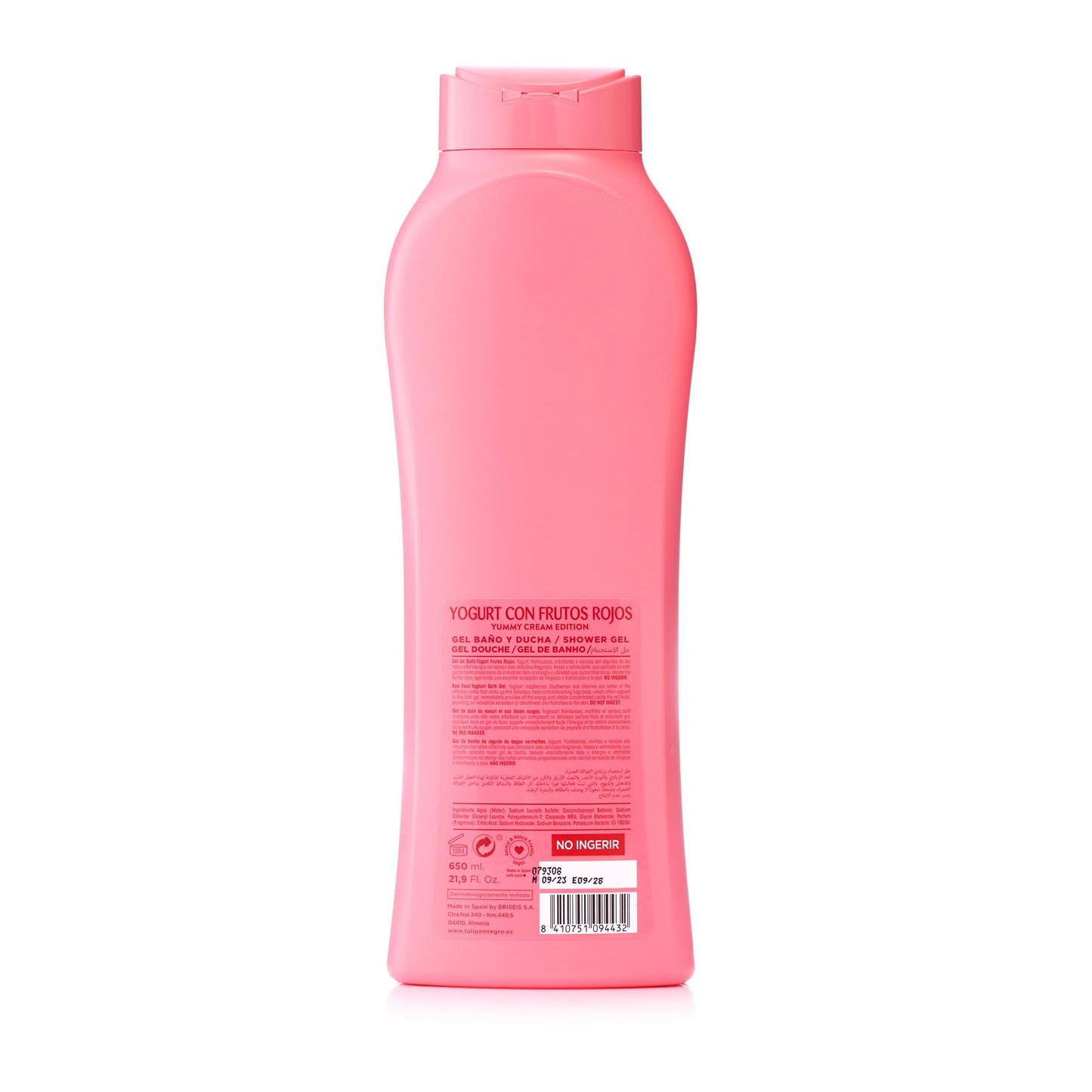 TULIPAN NEGRO GEL DUS YOGURT CON FRUTOS ROJOS 650 ML