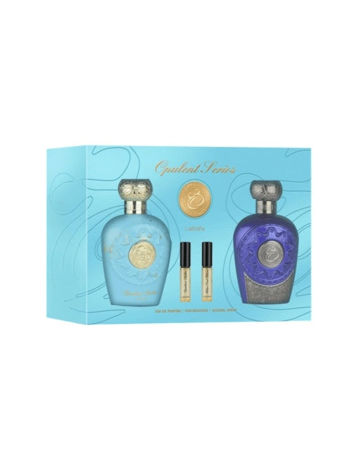 Set Parfum Lattafa Opulent Dubai 100 ml & Opulent Blue Elixir 100 ml Gift Set