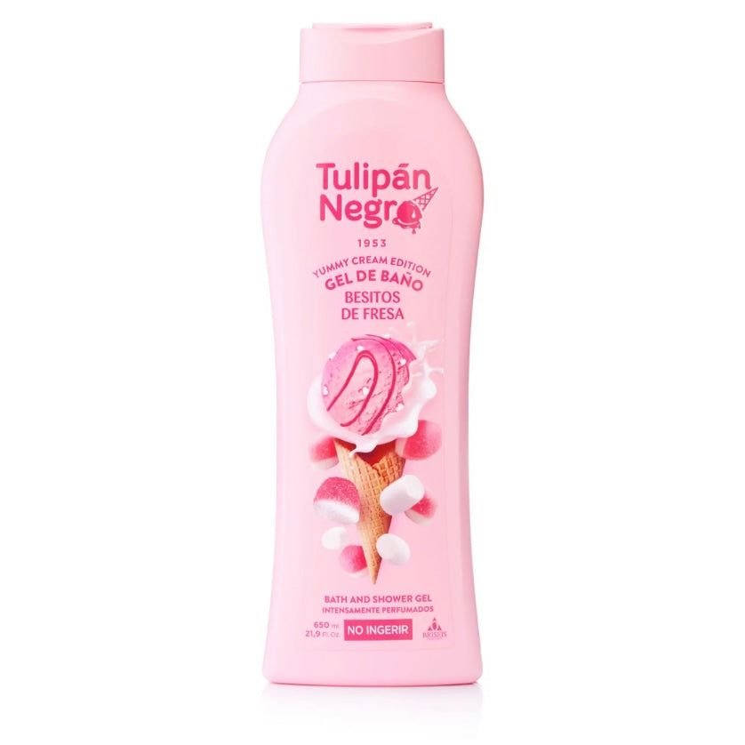 TULIPAN NEGRO GEL DUS BESITOS DE FRESAS 650 ML