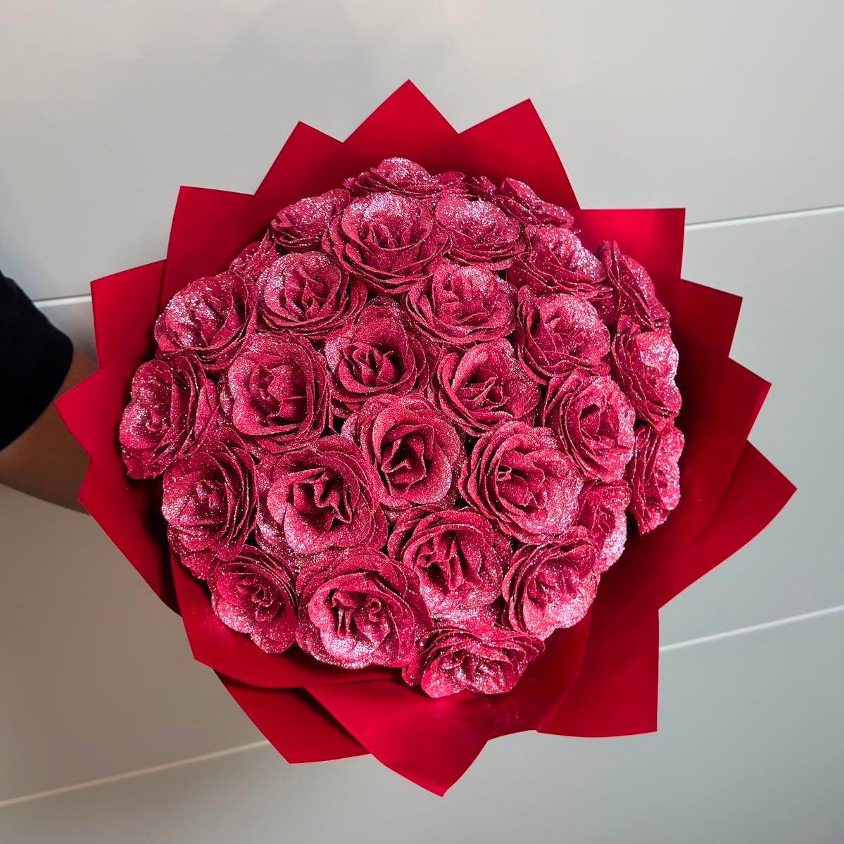 Buchet Pink Shine – 29 Trandafiri din Sapun Roz