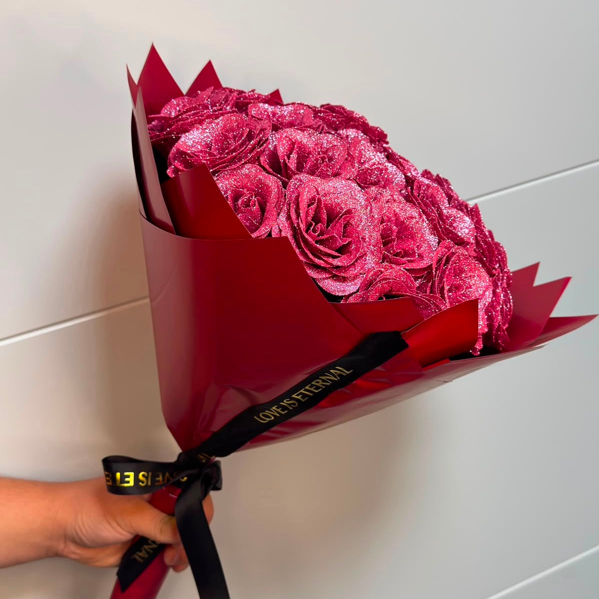 Buchet Pink Shine – 29 Trandafiri din Sapun Roz