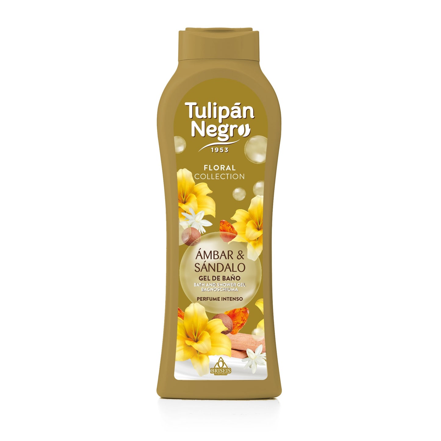 TULIPAN NEGRO GEL DUS AMBAR Y SANDALO 650 ML