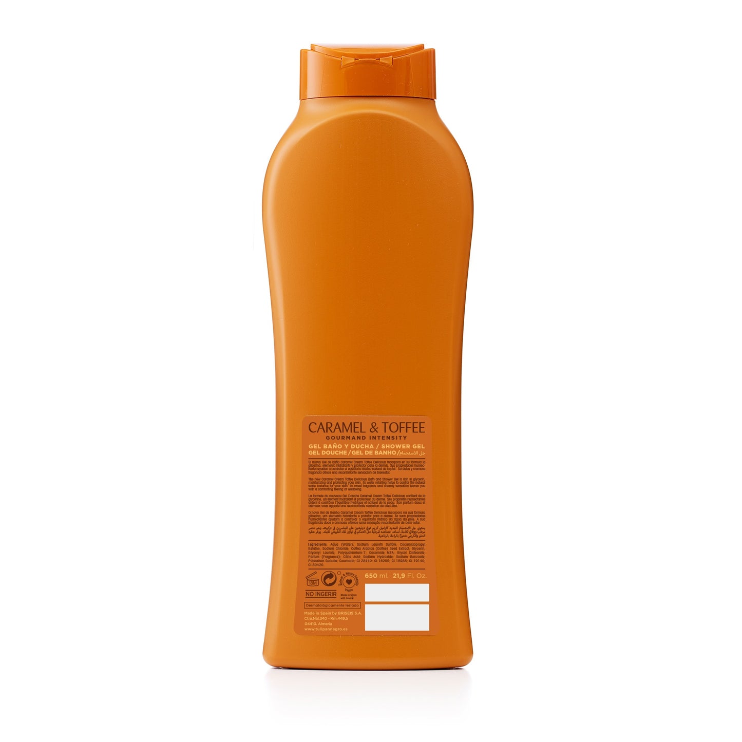TULIPAN NEGRO GEL DUS CARAMEL TOFFEE 650 ML