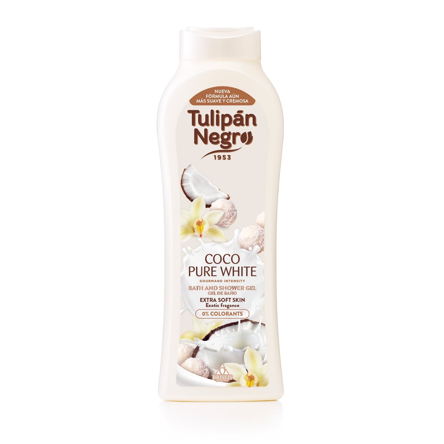 TULIPAN NEGRO GEL DUS COCO PURE WHITE 650 ML