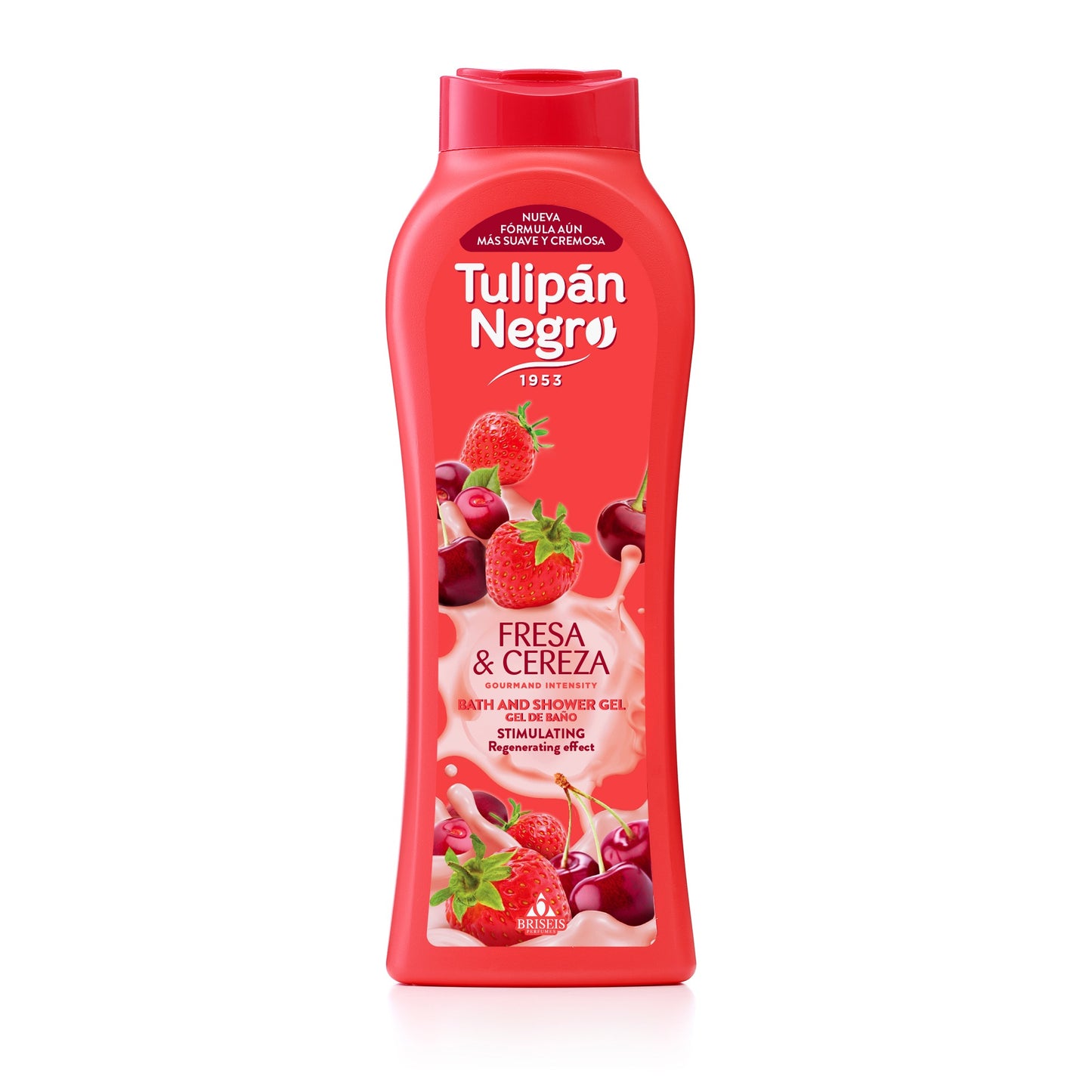 TULIPAN NEGRO GEL DUS FRESA Y CEREZA 650 ML