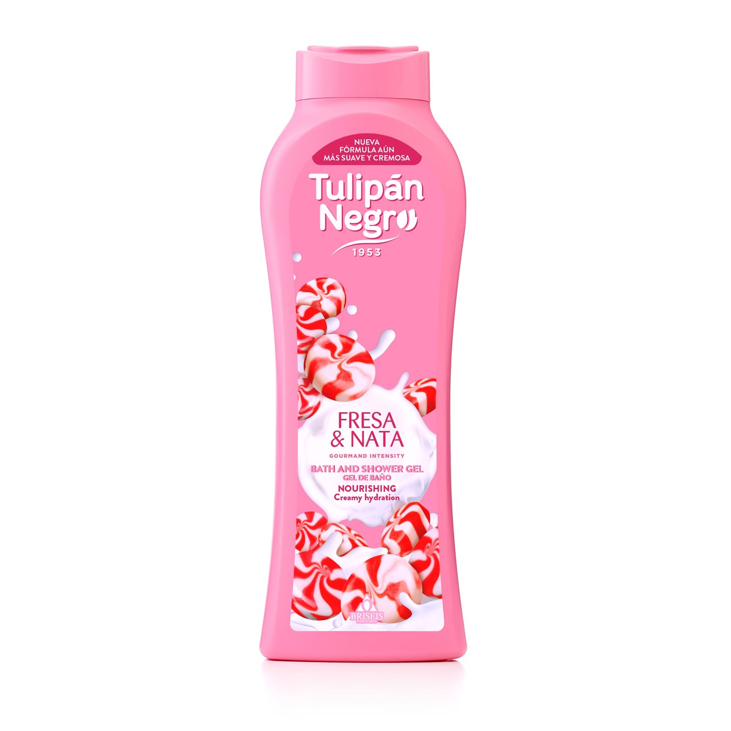 TULIPAN NEGRO GEL DUS FRESA Y NATA 650 ML