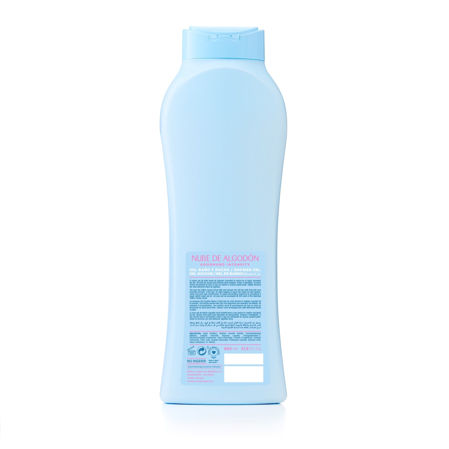TULIPAN NEGRO GEL DUS NUBE DE ALGODON 650 ML