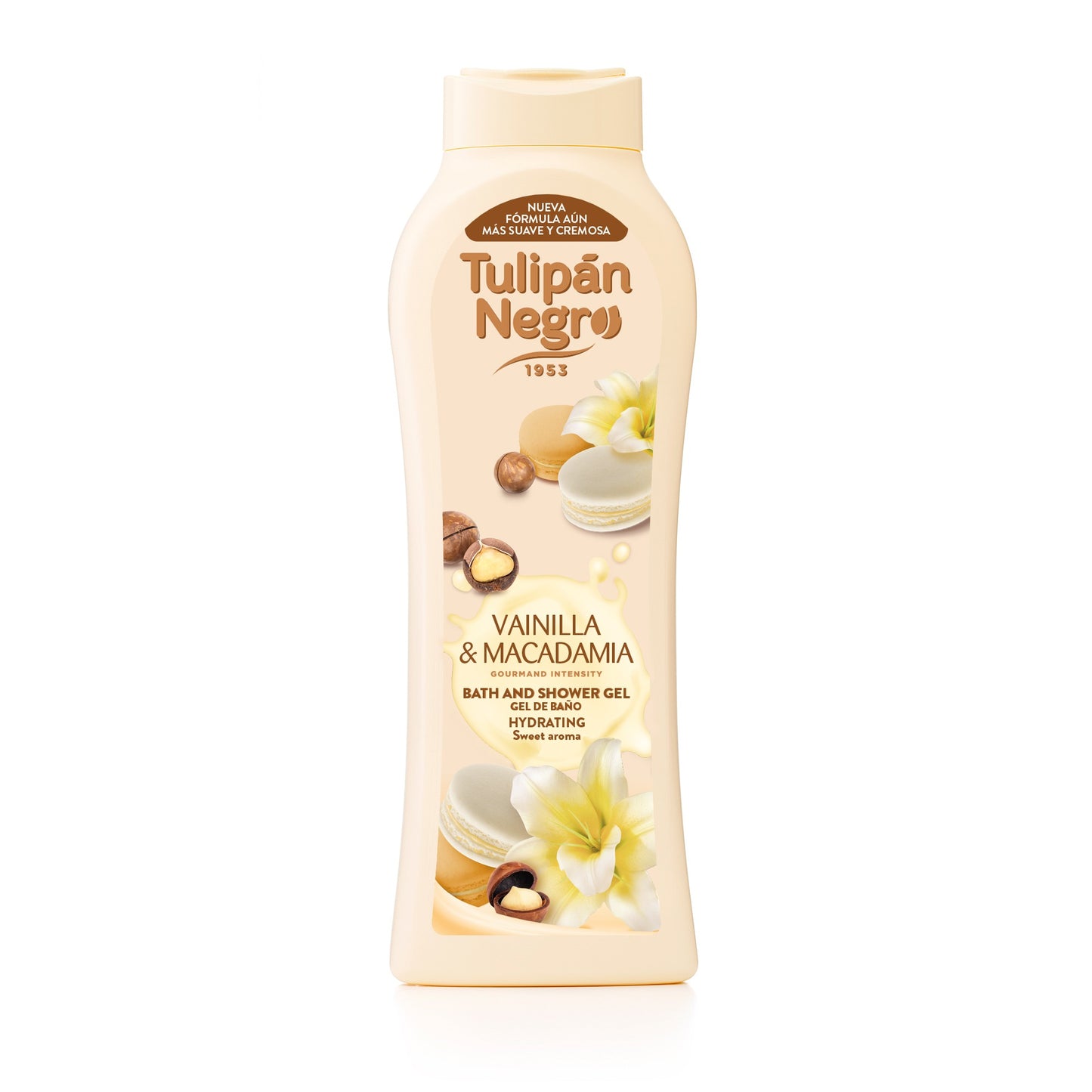 TULIPAN NEGRO GEL DUS VANILIA Y MACADAMIA 650 ML