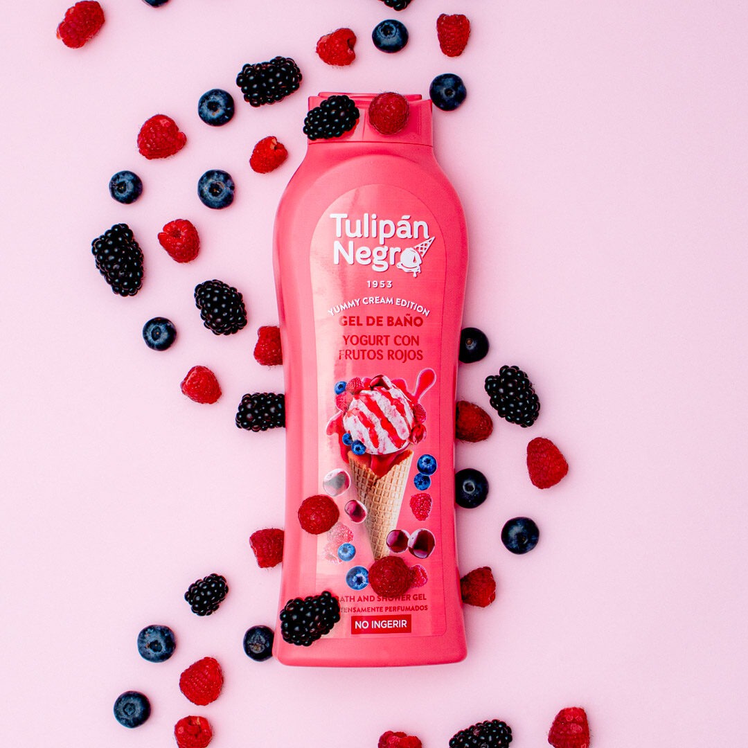 TULIPAN NEGRO GEL DUS YOGURT CON FRUTOS ROJOS 650 ML