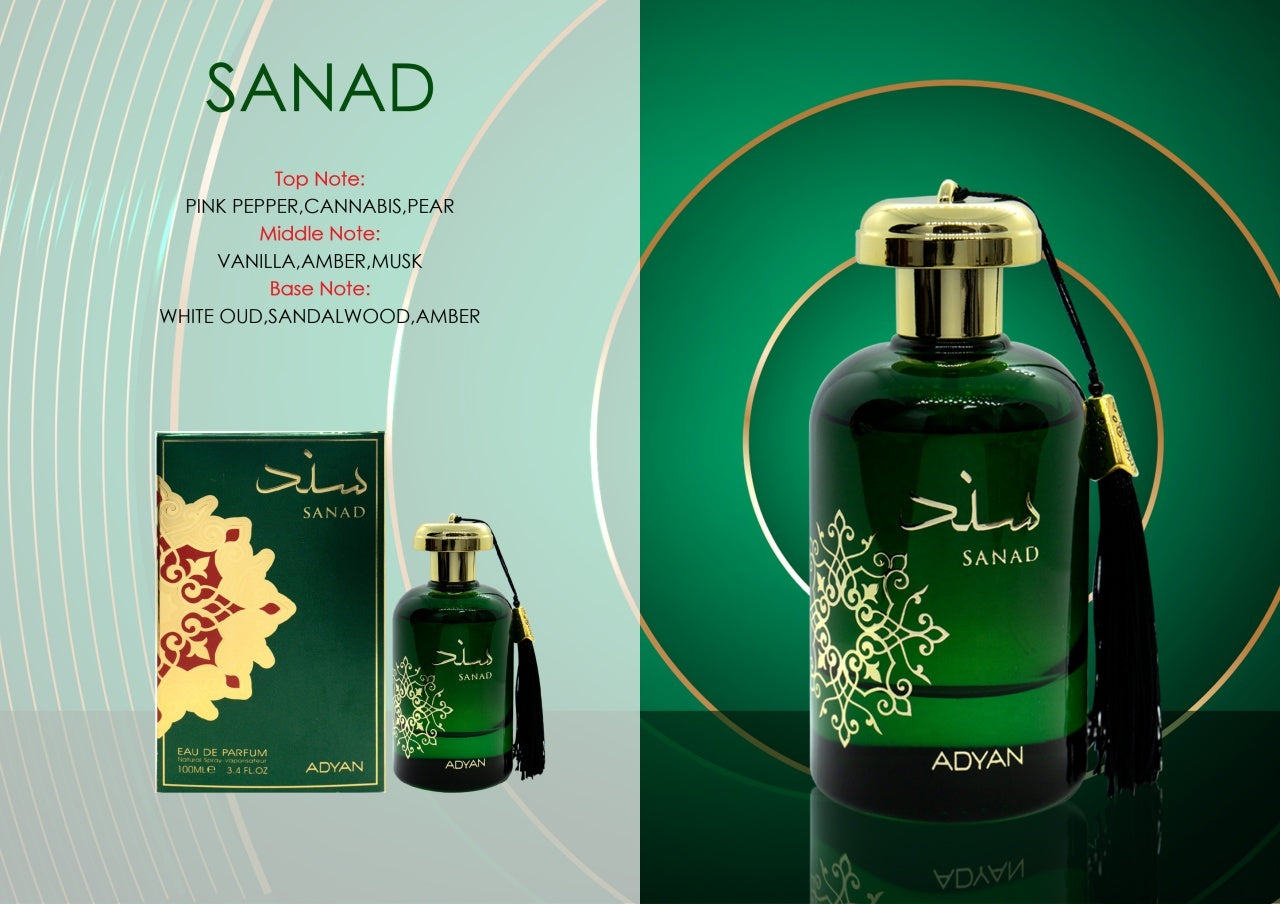 Apă de parfum Adyan, Sanad, unisex, 100ml