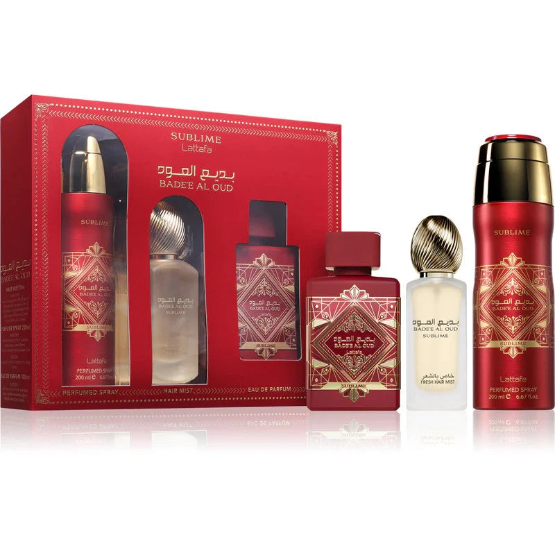 Bade'e Al Oud Sublime Eau de Parfum 100ml + Deodorant Spary 200ml + Hair Mist 50ml