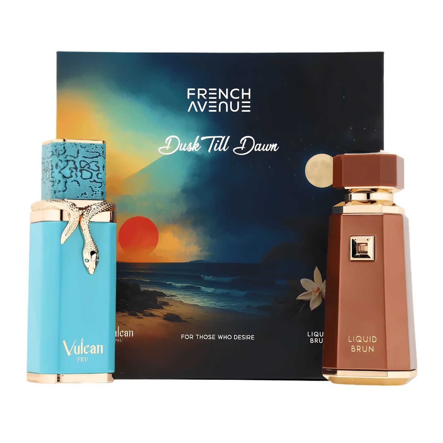 Set Liquid Brun + Vulcan Feu 100ml – Dusk Till Dawn