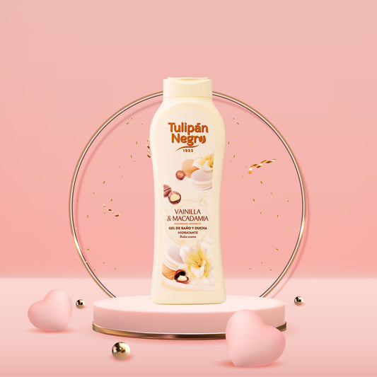 TULIPAN NEGRO GEL DUS VANILIA Y MACADAMIA 650 ML