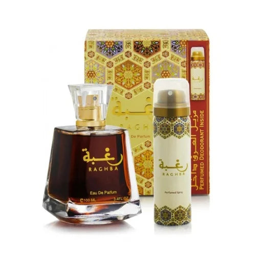 Set Raghba For Woman, Lattafa, Femei, Apa de Parfum - 100ml + Deo - 50ml